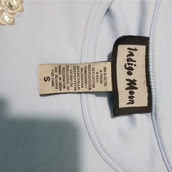 Indigo Moon Blue Butterfly Tee - Picture 2 of 2